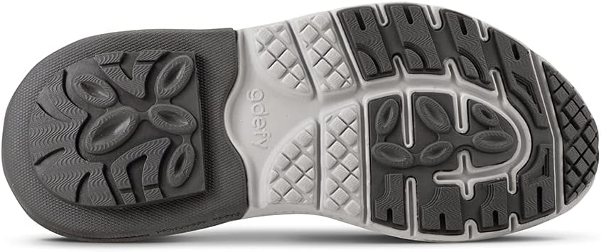 Gravity Defyer Women's Mighty Walk Gdefy TB9024FGU Grey Aqua Sneaker - Medium - Wide - AllSportsWearUSA