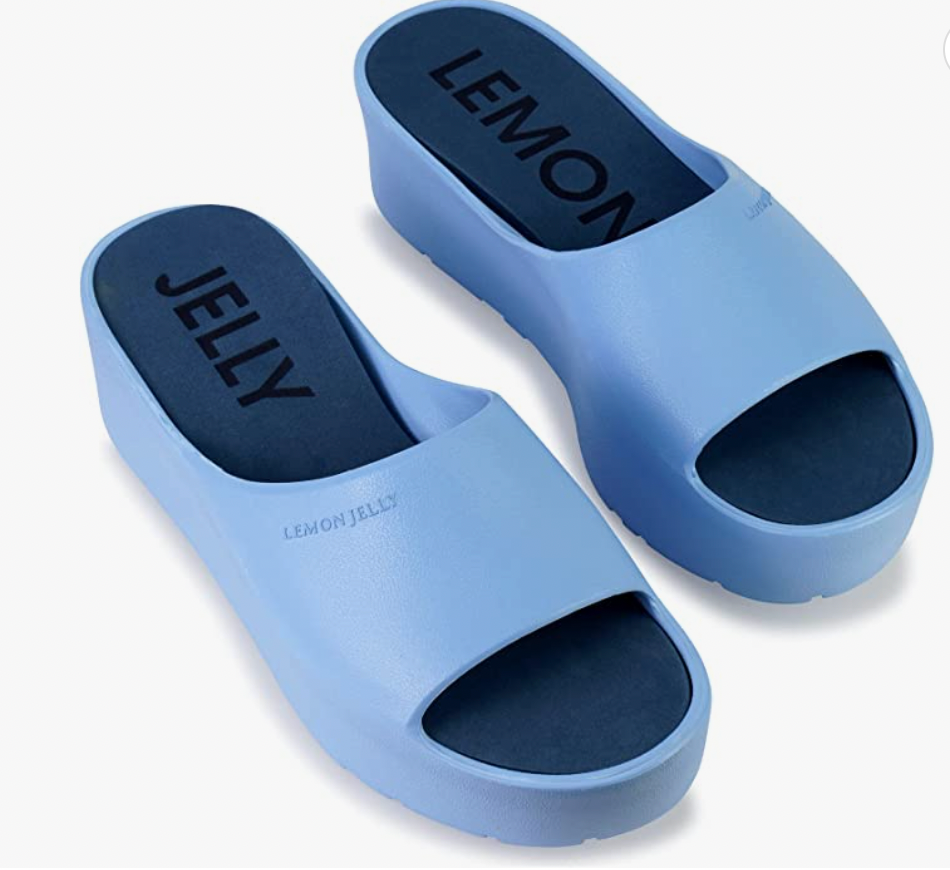 Lemon Jelly Womens Platform Sandals Baby BlueCute WaterFriendly Wedges - AllSportsWearUSA
