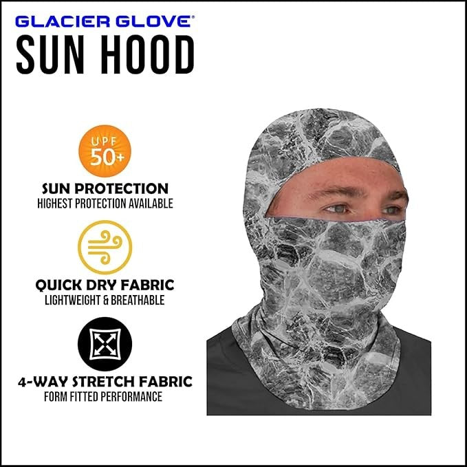 Glacier Outdoor Sun Hood One-Size Adult Unisex  UV Sun Protection 51ST-STN
