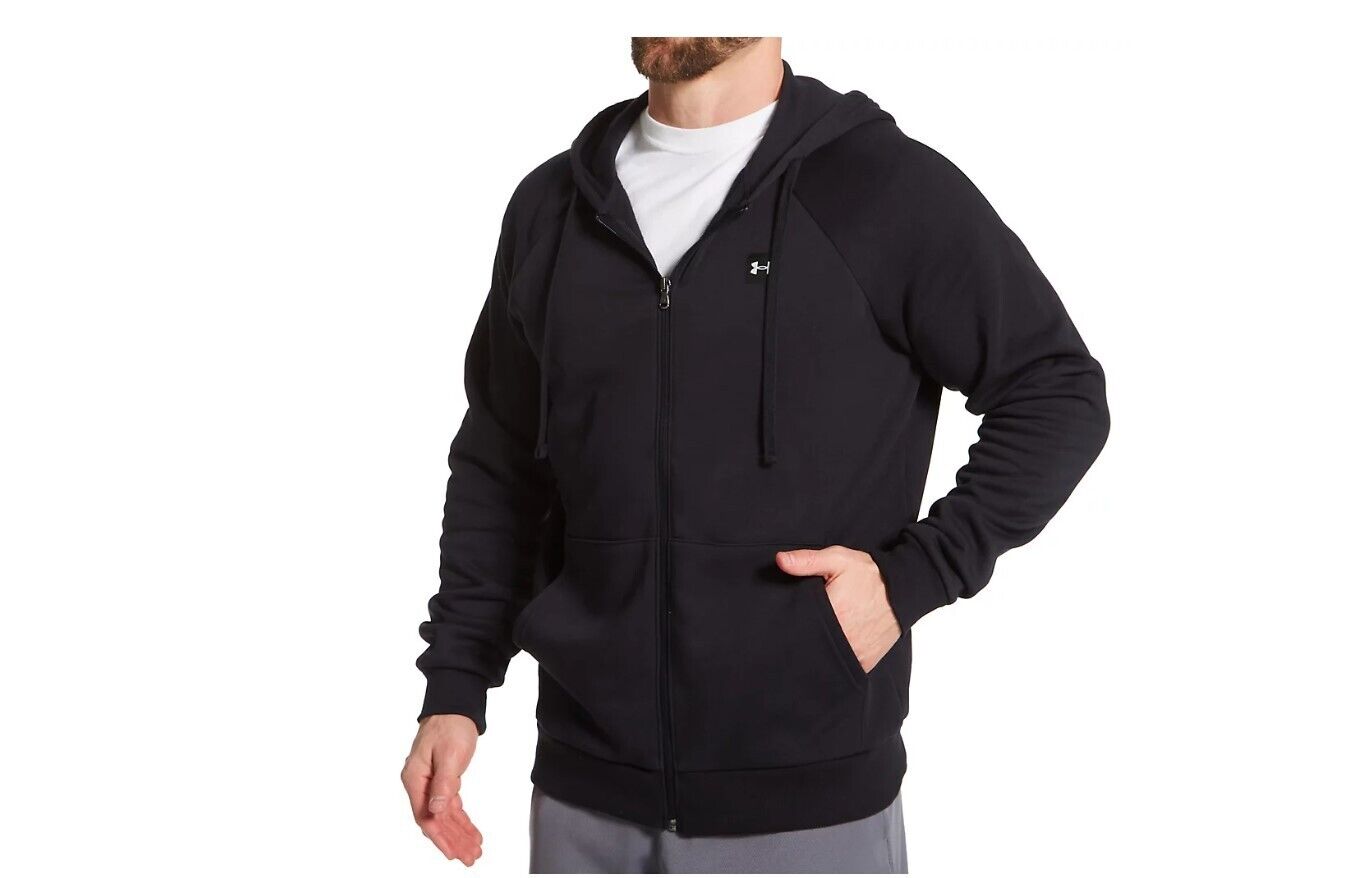 Under Armour Men's Rival Fleece FZ Hoodie Sweatshirts 1357111-001 SIZE M NEW - AllSportsWearUSA