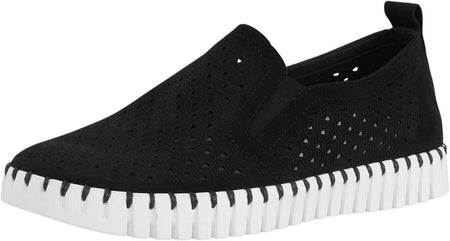 ILSE JACOBSEN HORNBK Womens Tulip 140WOM BlackWhite Slipon Shoe Brand New - AllSportsWearUSA