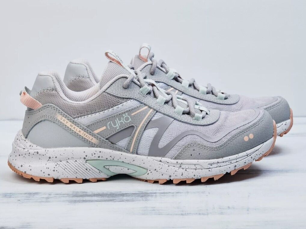 Ryka Sky Walk Trail 2 Women's Vapor Grey Hiking Shoes Size 8 MINT - AllSportsWearUSA