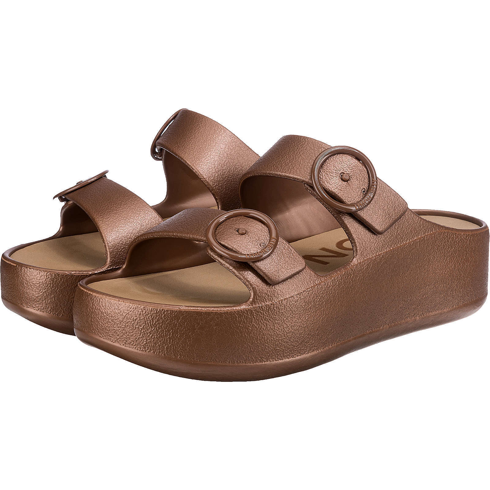 Lemon Jelly Platform Sandals Women's Brown Bronze Gaia-08 BRAND NEW - AllSportsWearUSA