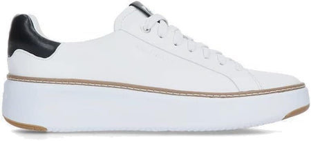 Cole Haan Women's GrandPrø TopSpin Sneakers Ivory Black W22707 Brand New - AllSportsWearUSA