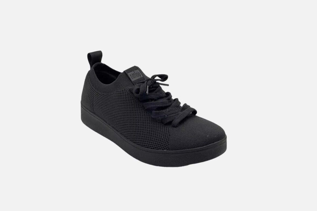 FitFlop Rally E01 Multi-Knit Sneaker All Black FB7-090-050 SIZE 7 NEW - AllSportsWearUSA