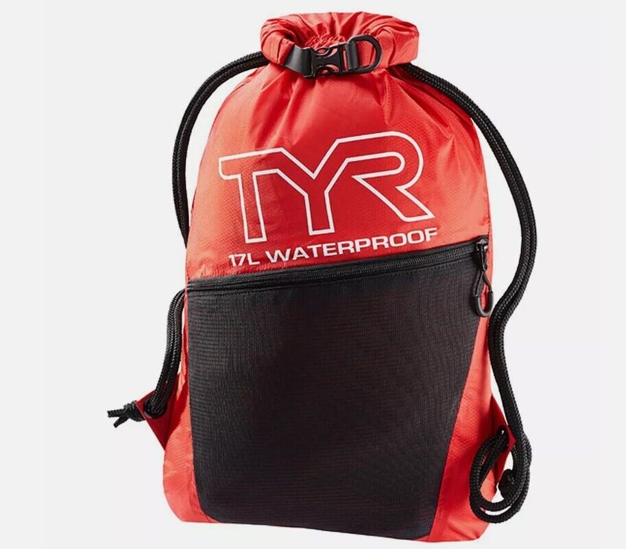 TYR Alliance Waterproof Sackpack 149055 RED - AllSportsWearUSA