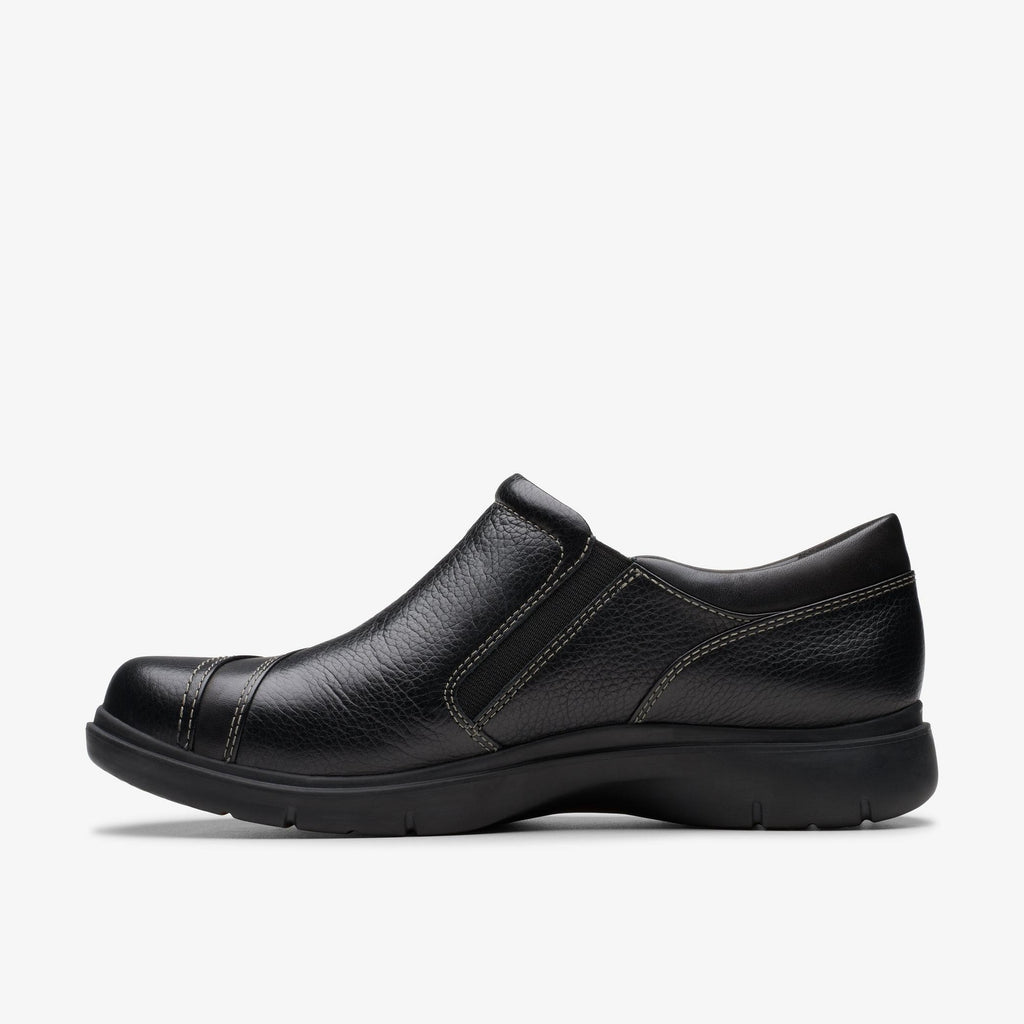 Clarks Certina Pure Womens Black Slip On 26179816 Shoes