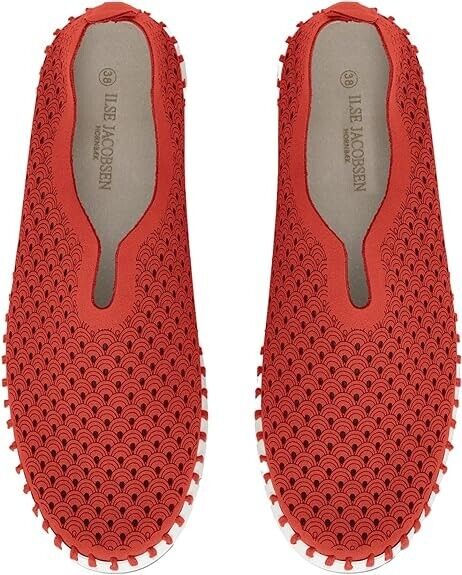 ILSE JACOBSEN HORNBÆK Women's TULIP139-303 DEEP RED | Slip-On SIZE 39 Brand New - AllSportsWearUSA