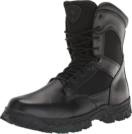 ROCKY Men's Alpha Force Zipper Waterproof Public Service Boots US 13