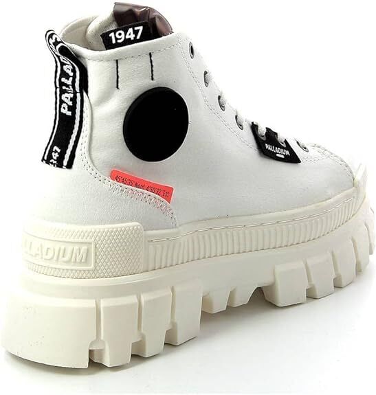 Palladium Womens Revolt Hi TX 97242-127 Star White/Marshmallow Platform Boots - AllSportsWearUSA