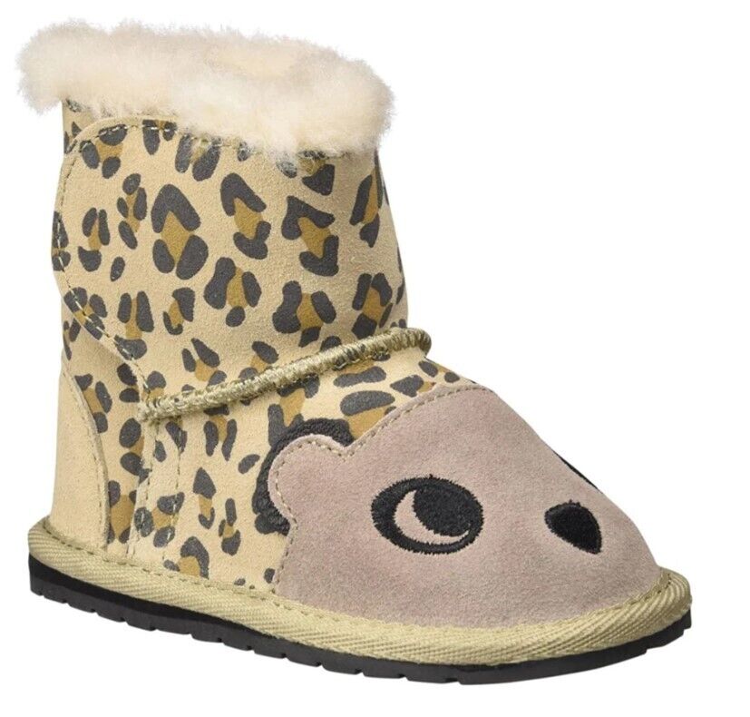 EMU AUSTRALIA Cheetah Kids Walker Baby Winter Boots B111005-SAND Brand New - AllSportsWearUSA