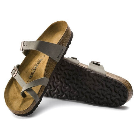 Birkenstock Women's  071071 Mayari Birko-Flor Nubuck Stone EU 37