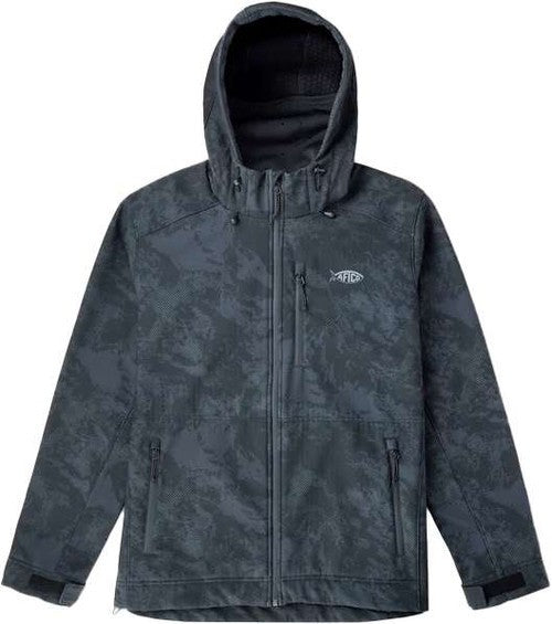 Aftco Reaper Camo Windproof Jacket MJ40-BLSC Black Storm Camo - Small