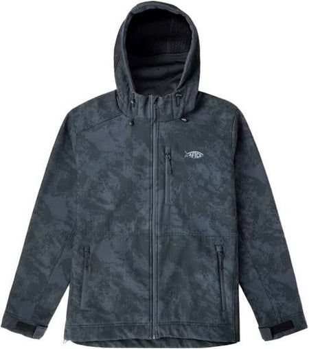 Aftco Reaper Camo Windproof Jacket MJ40-BLSC Black Storm Camo - Small