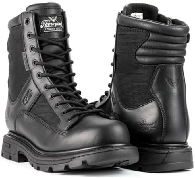 Thorogood Men's GEN-Flex2 8” Tacticle Side Zip Waterproof Boots 834-7991 Black - AllSportsWearUSA