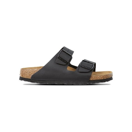 Birkenstock Arizona Two-strap Buckle Slide Footbed Sandal 051791 Black EU42