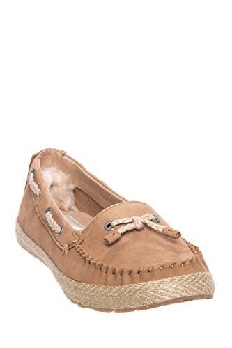 UGG Women's Chivon Chestnut Nubuck Loafer 1004111-CHE Brand New - AllSportsWearUSA