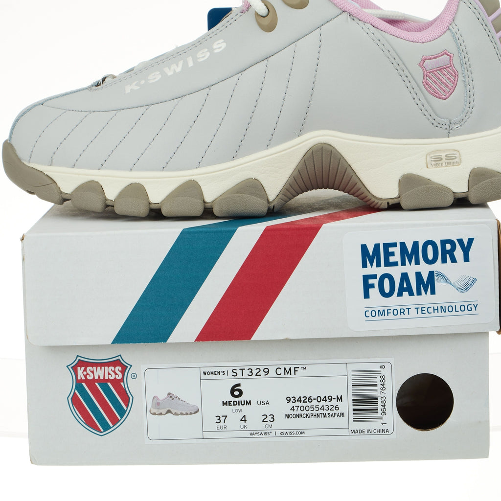 K-Swiss ST329 CMF Woman's Sneaker 93426-049 Light Grey Pink Brand New