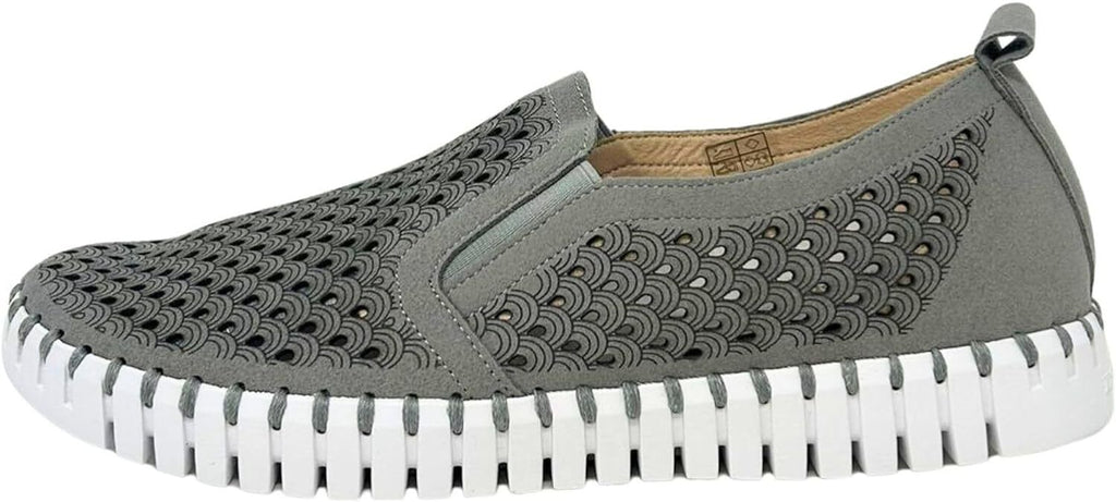 ILSE JACOBSEN HORNBK Womens Tulip 140WOM Grey Size 41 Slipon Shoe Brand New - AllSportsWearUSA