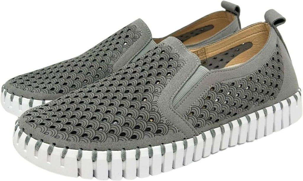ILSE JACOBSEN HORNBK Womens Tulip 140WOM Grey Size 41 Slipon Shoe Brand New - AllSportsWearUSA