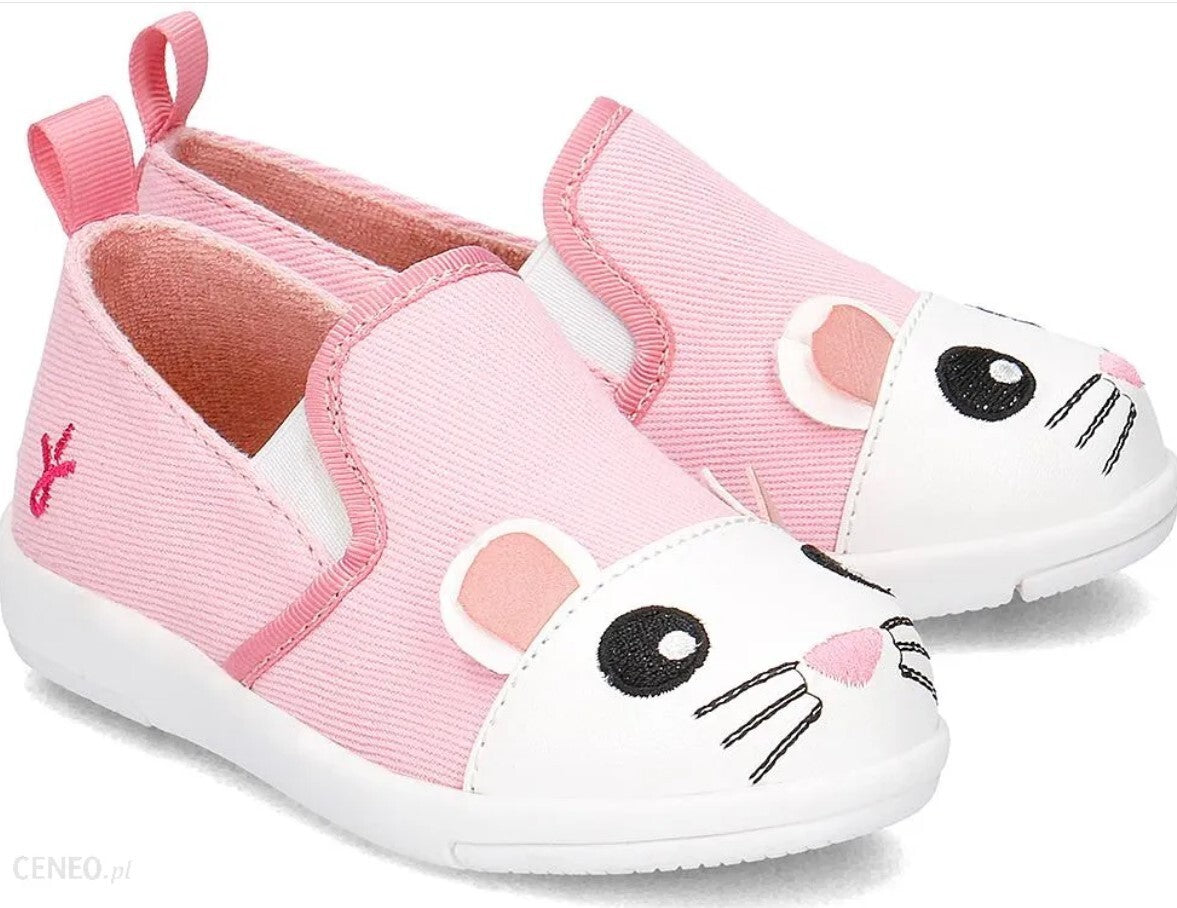 Emu Australia Mouse Skate Canvas Sneaker - Kids K11425-PINK Brand New