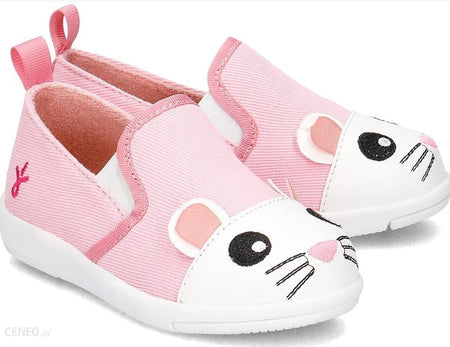 Emu Australia Mouse Skate Canvas Sneaker - Kids K11425-PINK Brand New