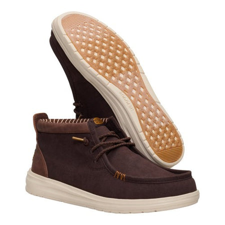 Hey Dude Wally Mid Gripr Vin Classic 42052-2IV Mole Brown