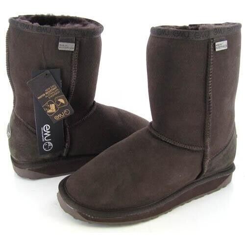 EMU Australia Platinum Stinger Lo Womens Real Sheepskin WP10002-CHOCOLATE SIZE 7 - AllSportsWearUSA