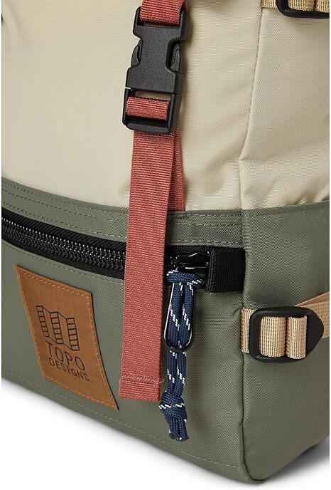 Topo Designs Rover Pack Mini, Bone White/Beetle 10L 932439131000