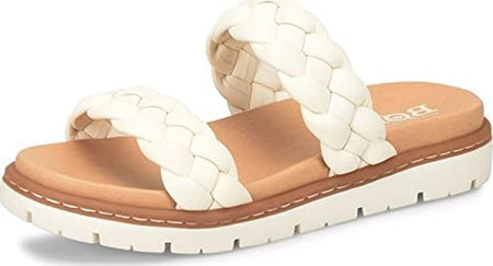 Born Women's Freesia Sandal White Butter Full Grain Leather BR0048101