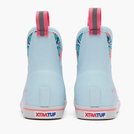 Xtratuf Blue And Dolphin Floral  XWABGH21 Ankle Deck