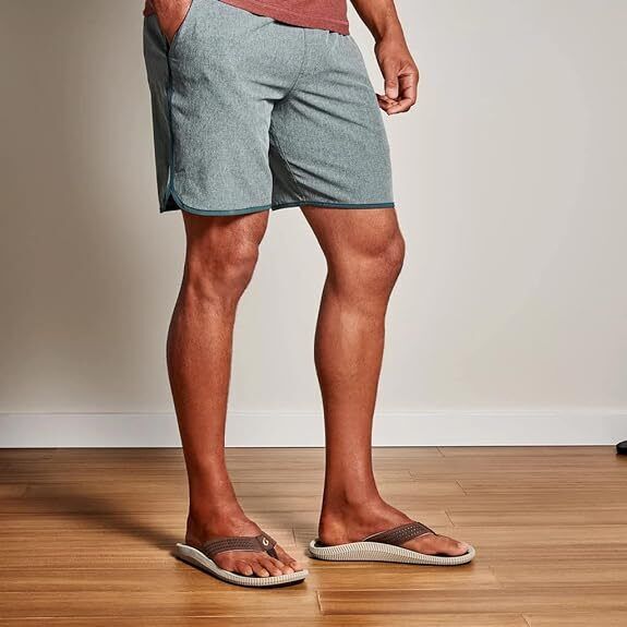 OluKai Men's Ulele 10435-6363 Dk Wood/Dk Wood Beach Sandals Brand New - AllSportsWearUSA