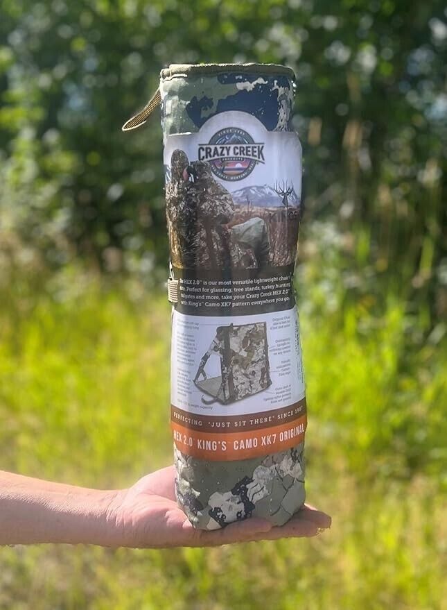 Crazy Creek HEX 2.0 Original Chair Packable and Lightweight Camo 1024-190 NEW - AllSportsWearUSA