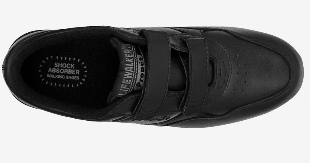 Propet Men's Lifewalker Strap Medium Walking Shoes (Black) - Size 9.5 NEW - AllSportsWearUSA