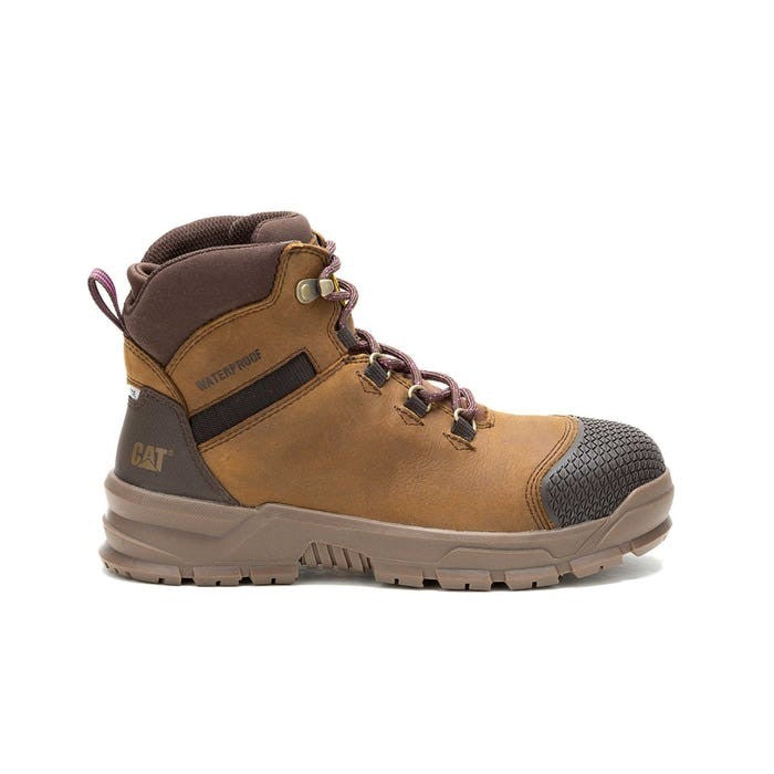 Caterpillar Accomplice X Waterproof Steel Toe Work Boot Women Crisp