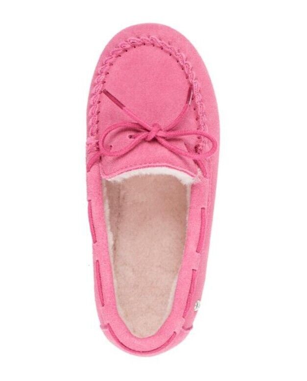 Emu Australia Girls Amity Cow Suede Slipper K11445-PALE PINK Brand New - AllSportsWearUSA