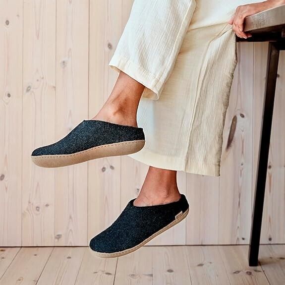 Glerups unisex-adult Felt Slippers B-02-00-37 EU 37 - AllSportsWearUSA