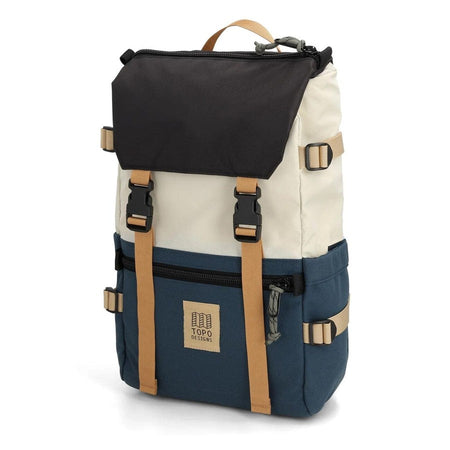 Topo Designs Rover Pack Classic Backpack  932436024000 Bone White and Pond Blue