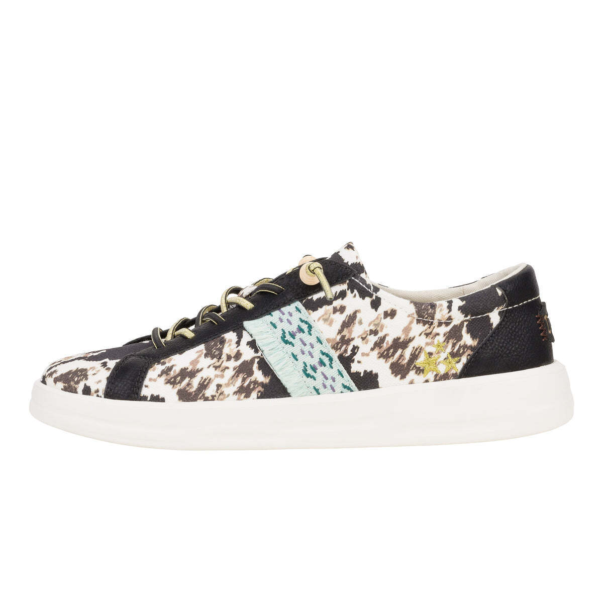 HEY DUDE Karina Women's Sneakers Crafted Boho Cow 41966-9B7 Brand New - AllSportsWearUSA