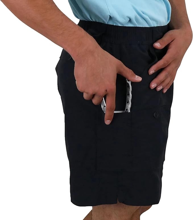 AFTCO Men's Original Fishing Short Black M01