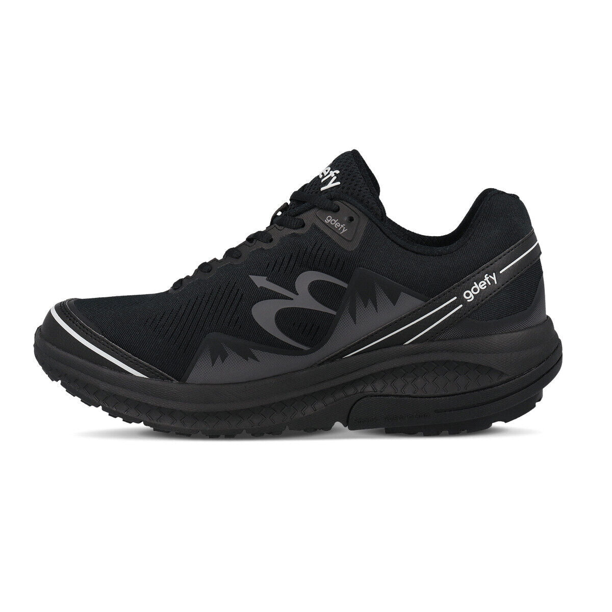 Gravity Defyer Mighty Walk Shoes Mens Wide/Medium Black Comfort Ortho New - AllSportsWearUSA