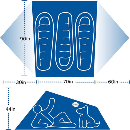 Big Agnes Blacktail Hotel 3 Person Green/Gray Camping Backpacking Tent Brand New - AllSportsWearUSA