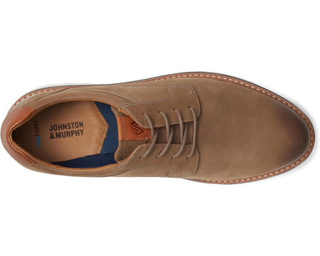 Johnston & Murphy Men's Braydon Plain Toe 020-05582 Taupe