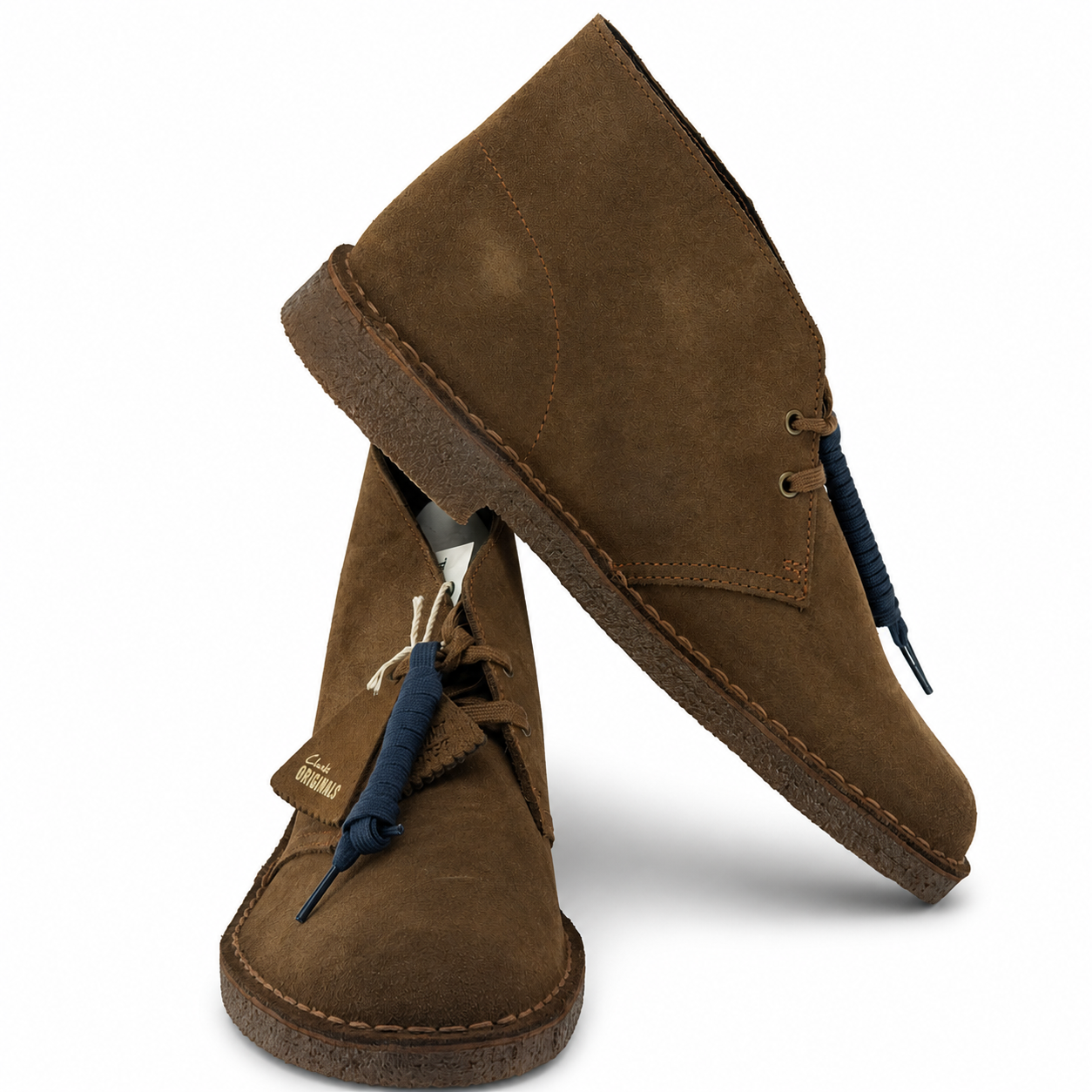 Clarks Men's Desert Boots Cola Suede 1 Boots 26155481