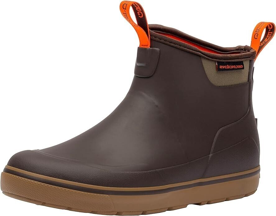 Grundens Men's DECK-BOSS Ankle Boot Monument Brown 60008-215 Brand New - AllSportsWearUSA