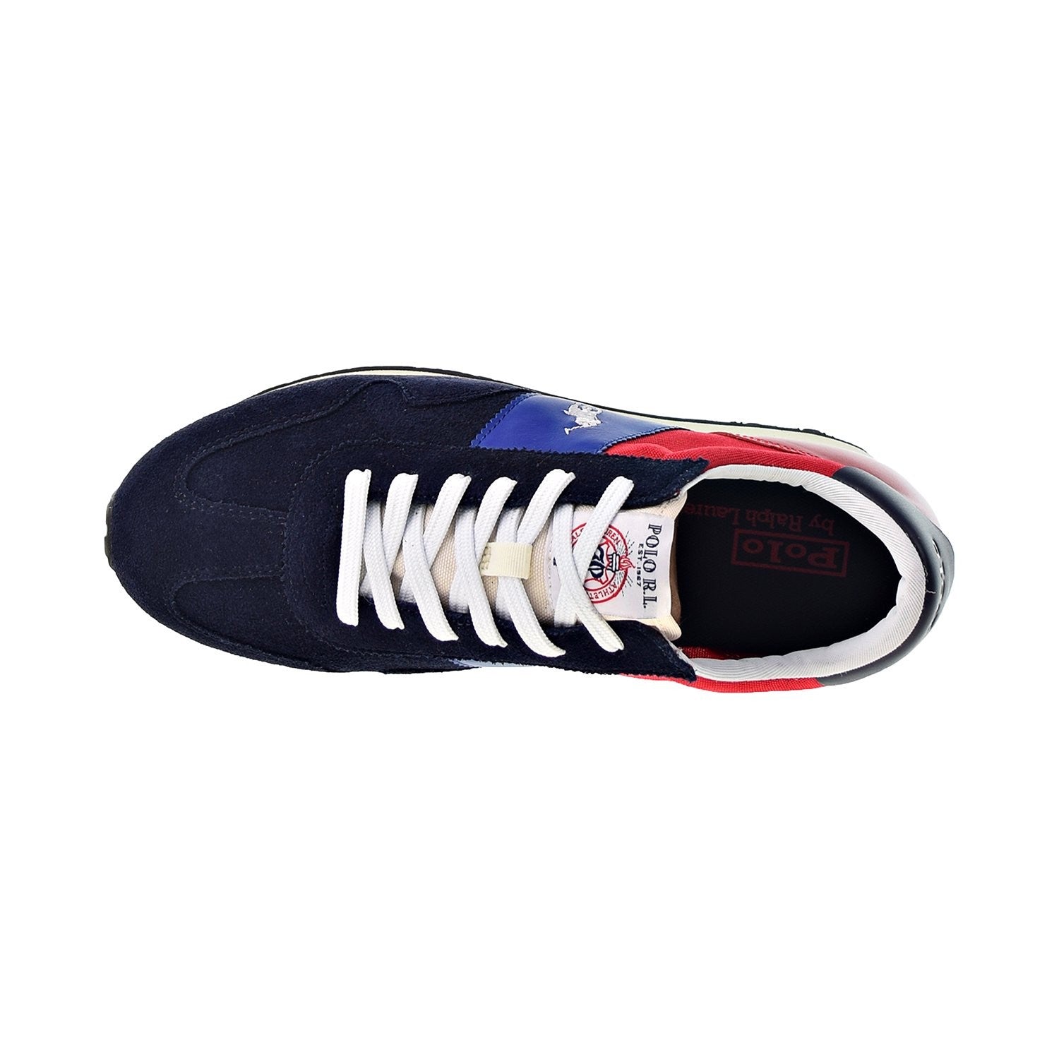 Polo Ralph Lauren Train 85 Men's Shoes  809830109-001 Navy-Red
