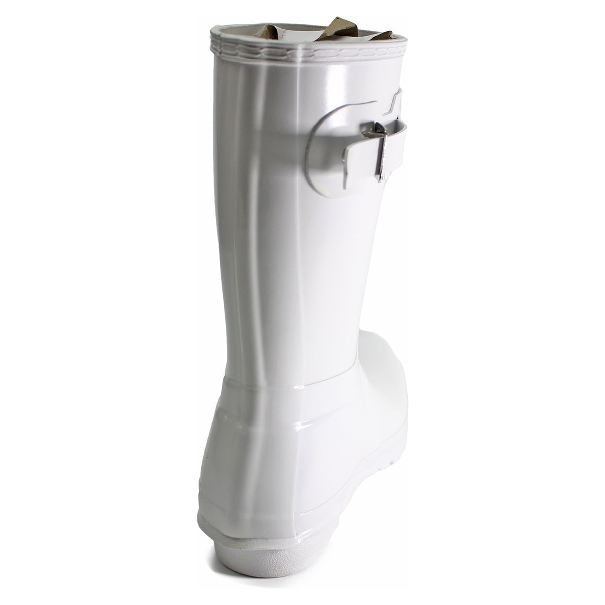 Hunter Original Gloss Rubber Women's Short Wellington Boots White