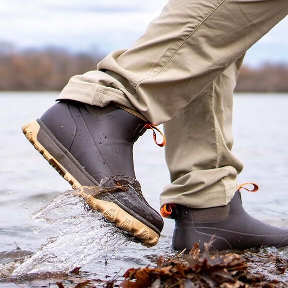 Grundens Men's Deviation 6" 60015-025 Anchor Ankle Boot Black