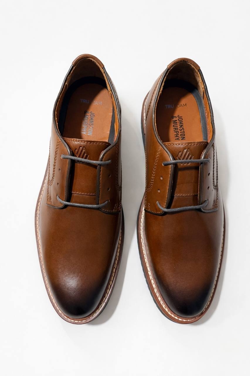 Johnston & Murphy Upton Oxford Plain Toe Dress Shoes 020-04024