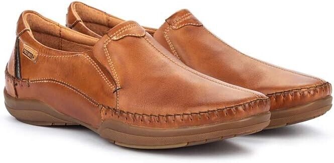 PICOLINOS Loafers Leather San Telmo for Men M1D-6032 BRANDY BRAND NEW - AllSportsWearUSA